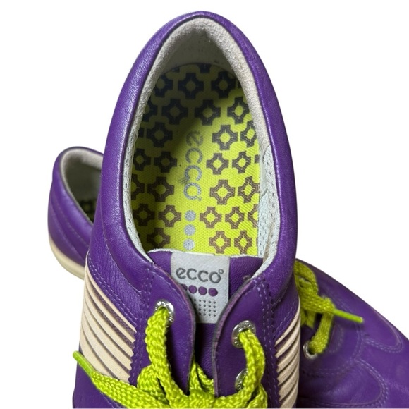 ECCO Street Premier Women’s Spikeless Golf Shoes EU 40 US 9–9.5 Purple Leather - Picture 3 of 9